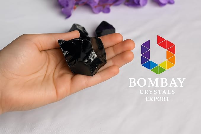 Large 1.25-2.0” Natural Black Obsidian Raw Crystals Stones for Meditation, Chakra, Reiki, Crystal Grid, Energy Work, Wire Wrapping, Tumbling & Spiritual Home Decor