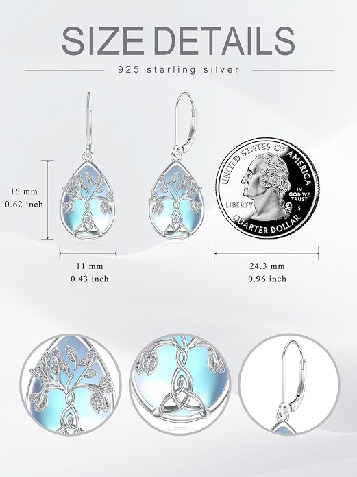Seiyang Dangle Earrings 925 Sterling Silver Animal/American Flag/Turquoise Dangle Drop Earrings Jewelry Gifts for Women
