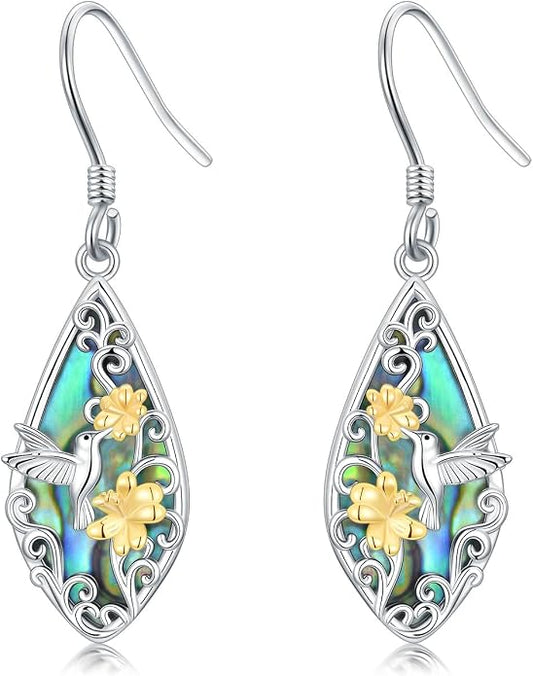 Seiyang Dangle Earrings 925 Sterling Silver Animal/American Flag/Turquoise Dangle Drop Earrings Jewelry Gifts for Women