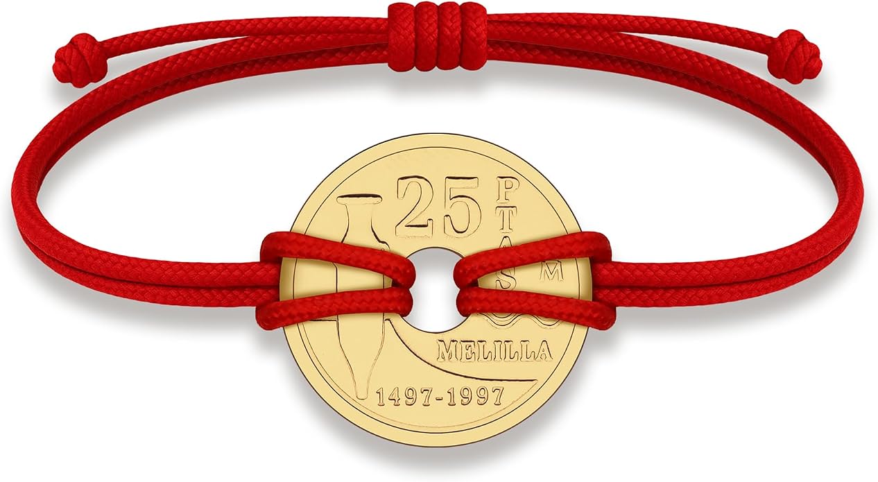 HOBBY OF KINGS Good Luck Coin Bracelet | 18k Gold Plated Wristband | Handmade Jewelry for Collectors and History Lovers