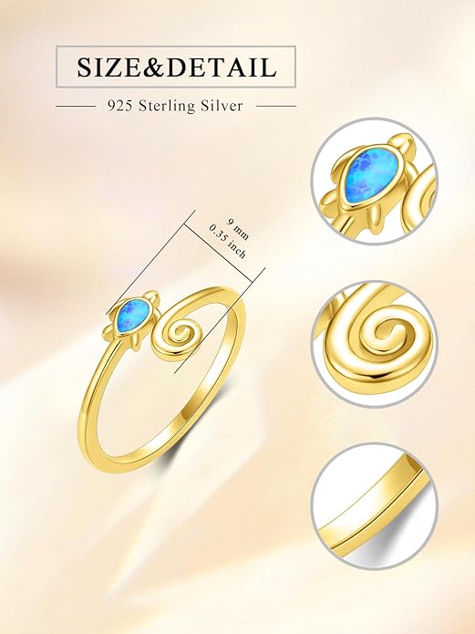 Midari Toe Rings for Women 925 Sterling Silver Hypoallergenic Adjustable Open Band Ring for Women Summer Beach Open Toe Jewelry Foot Jewelry
