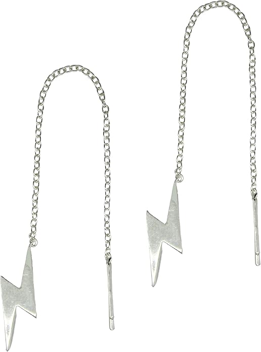 Sterling Silver Threader Earrings with Real Gemstone Beads - Elegant Pull-Through Design for Women, Dangling Western Earrings, Long and Short Adjustable Earring
