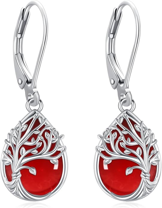 Tree of Life/Cat/Turtle/Butterfly/Flower/Celtic/Turquoise/Moonstone Dangle Earrings for Women Sterling Silver Cute Animals Drop Earrings Jewelry Gifts