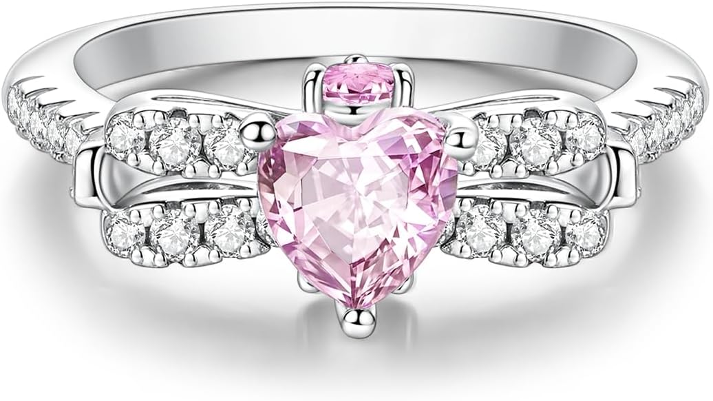 925 Sterling Silver Rings for Women | Elegant Dainty Hoop & Band Rings with 5A Cubic Zirconia | Daily Wear Jewelry with Gift Bag (Sizes 6-9)