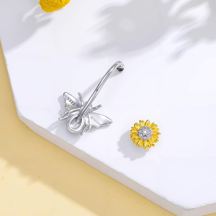 Butterfly Cross Shark Belly Button Ring 925 Sterling Silver Clicker Belly Rings Dangle Navel Ring Hypoallergenic Navel Piercing Belly Piercing Jewelry Gifts for Women