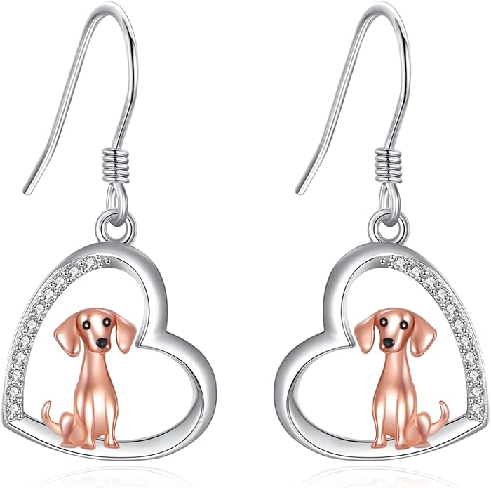 Butterfly/Paw Print/Highland Cow/Cat/Dog/Hummingbird/Dragonfly Earrings 925 Sterling Silver Animal Hypoallergenic Drop Dangle Earrings Animal Valentine's Day Jewelry for Women