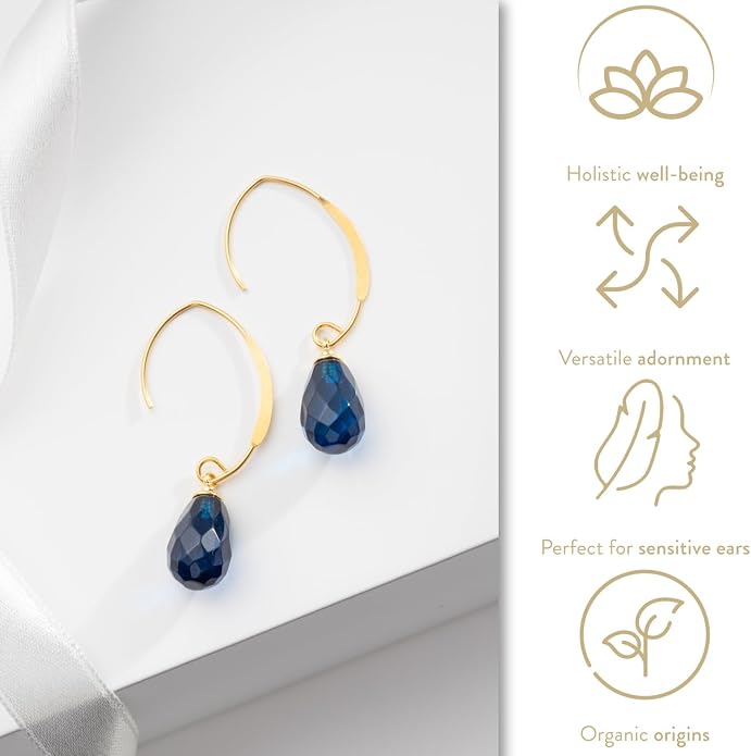 Pull-Through Earrings, Amber Jewelry, Faceted Sparkling Amber Earrings - Parent