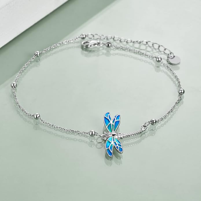 Evil Eye/Moon Star/Cross/Dragonfly/Sea Turtle Ankle Bracelets for Women 925 Sterling Silver Adjustable Anklets Jewelry Gifts for Women