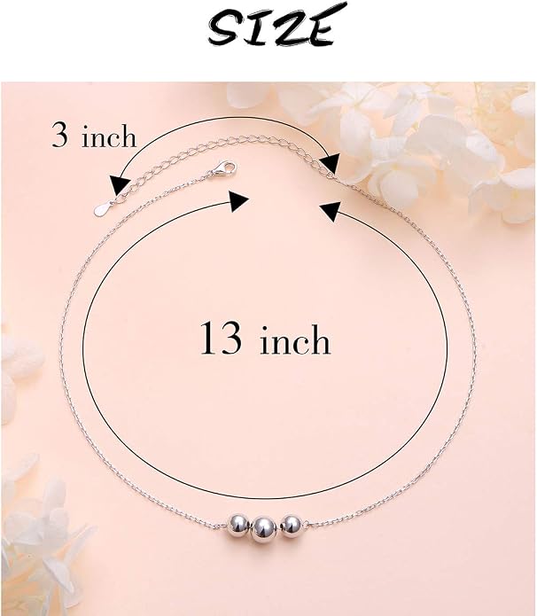 DAOCHONG S925 Sterling Silver Choker Short Necklace Pendant for Women Jewelry Gift