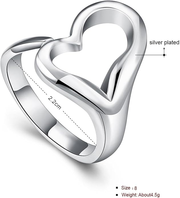 925 Sterling Silver Ring Minimalist Adjustable Rings Band Handmade Rings for Women Girls