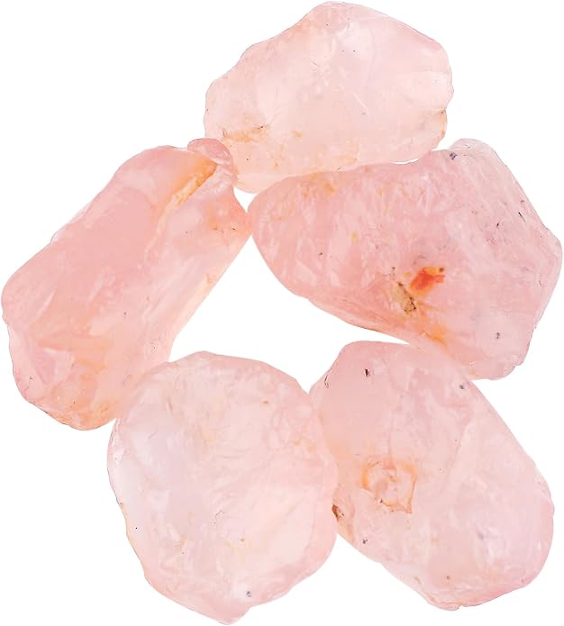5pcs, Wholesale Raw Natural Gemstones and Crystals, Assorted Rough Stones, Bulk Loose Rock Supplies, DIY Crafts-Jewelry Making, Wire Wrapping, Gem Collection