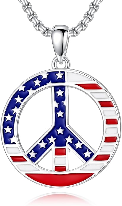 S925 Sterling Silver Poseidon Trident/Peace Sign/Coexist Peace Symbol/Pirate/Arrowhead/Flower of Life/Thor's Hammer Jewelry Necklace Gifts for Women Men
