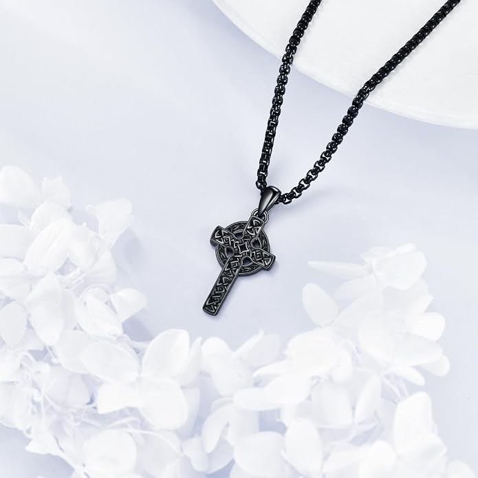 Cross Necklace 925 Sterling Silver Cross Faith Pendant Christian Jewelry Gifts for Women Men