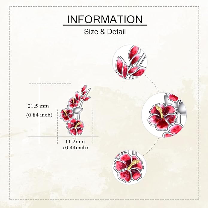 Ear Climbers Earrings for Women Sterling Silver Vintage Ear Crawler Earrings Jewelry Gifts for Women