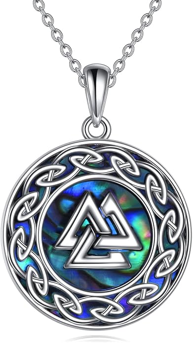 YAFEINI Sterling Silver Viking Jewelry Viking Compass Weapon Spearhead Talisman Pendant Necklace, Viking Jewelry Gift for Women Men