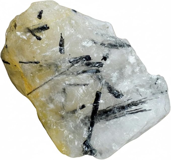 Large 1.25-2.0” Natural Rutile Quartz Raw Crystals Stones for Meditation, Chakra, Reiki, Crystal Grid, Energy Work, Wire Wrapping, Tumbling & Spiritual Home Decor