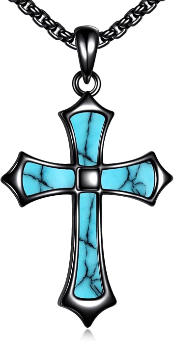 Cross Necklace 925 Sterling Silver Cross Faith Pendant Christian Jewelry Gifts for Women Men