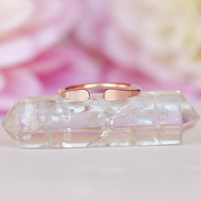 LOTUS STONE JEWELRY Smooth Hammered Gold Horseshoe Ring, Handmade Cuff Ring for Knuckle or Midi Wear