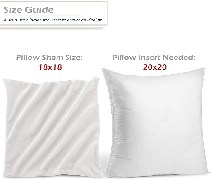 Nestl Throw Pillow Covers, Cozy Velvet Decorative White Pillow Covers 18 x 18 Inches, Soft Solid Couch Pillow Covers for Sofa, Bed and Car, Set of 2