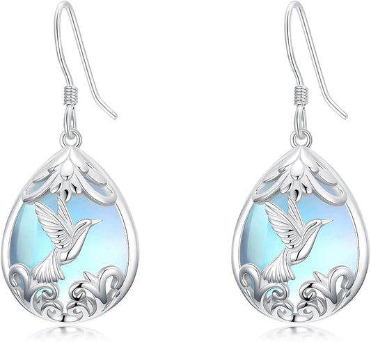 Midari Heart Dangle Earrings 925 Sterling Silver Leverback Drop Earrings Teacher Music Art Jewelry Gifts for Women Students Apple/Guitar/Palette/Note Design