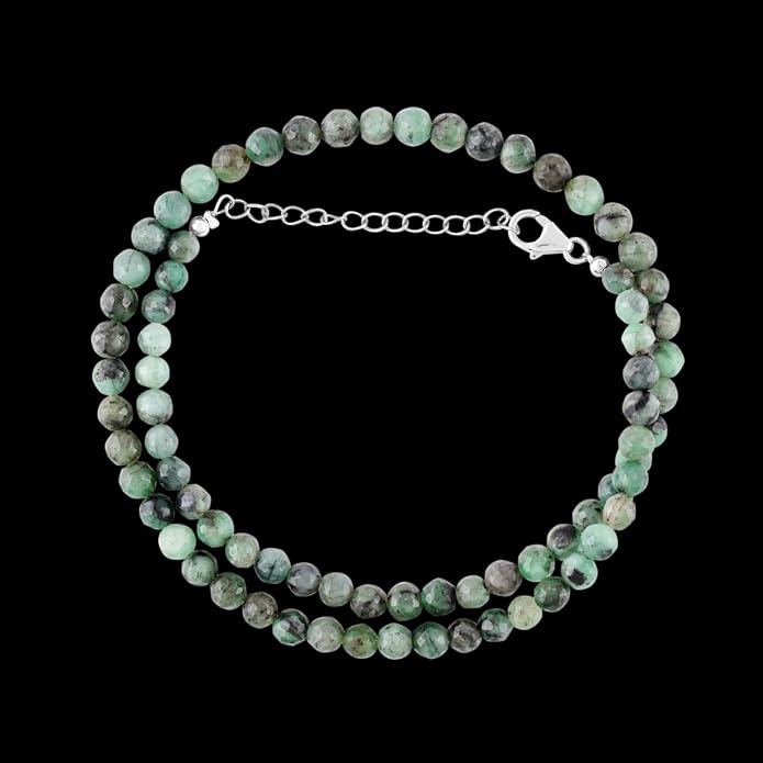 Natural Gemstone Dainty Pendant Necklace for Women Handmade Crystal Jewelry 925 Sterling Silver 18 Inch Chain Healing Chakra Christmas Birthday Gift for Her