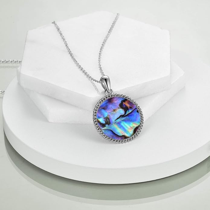 ONEFINITY Lotus Necklace 925 Sterling Silver Moonstone Pendant Necklace Yoga Lotus Jewelry for Women