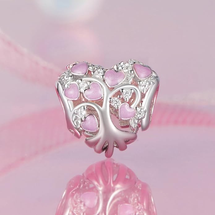 NINGAN 925 Sterling Silver Charm Golden Love Charm Buckle Safety Chain Travel Bead Firefly Dragonfly Pendant, Suitable for Women Bracelet and Necklace as Gift from Mom and Friends