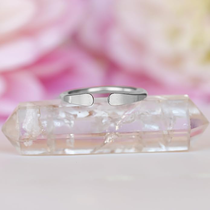LOTUS STONE JEWELRY Smooth Hammered Gold Horseshoe Ring, Handmade Cuff Ring for Knuckle or Midi Wear