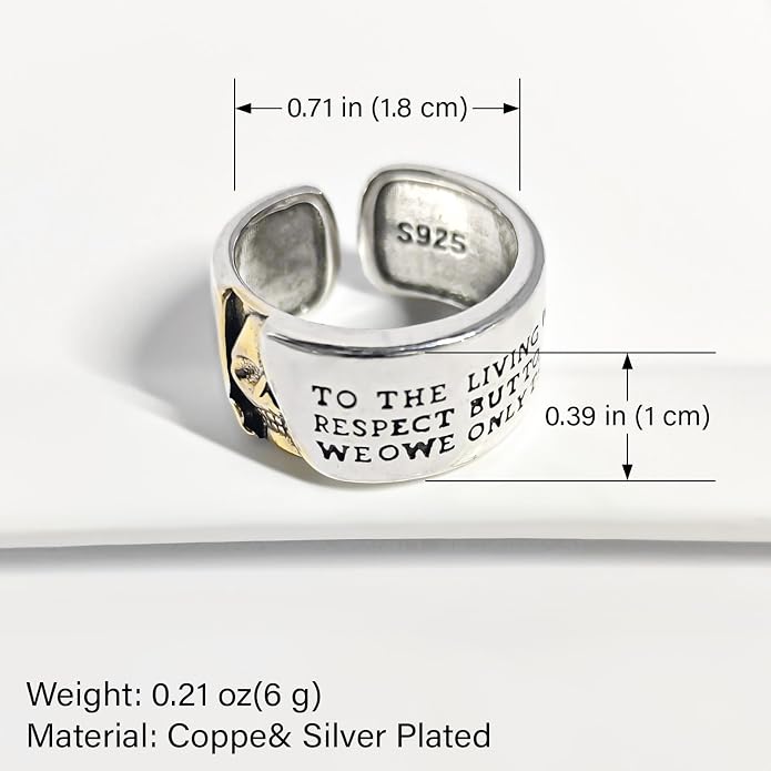 925 Sterling Silver Ring Minimalist Adjustable Rings Band Handmade Rings for Women Girls