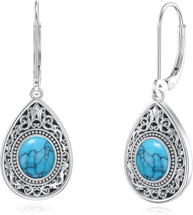 Seiyang Dangle Earrings 925 Sterling Silver Animal/American Flag/Turquoise Dangle Drop Earrings Jewelry Gifts for Women