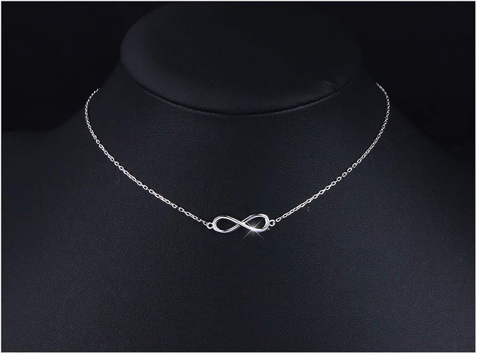 DAOCHONG S925 Sterling Silver Choker Short Necklace Pendant for Women Jewelry Gift