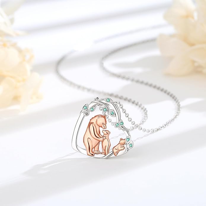 Vito 925 Sterling Silver Tree of Life Necklace for Women, Mother Tree Pendant for Mom Mother Necklace Mother's Day Jewelry Gift for Wife Grandma, 18/22 Inch Chain