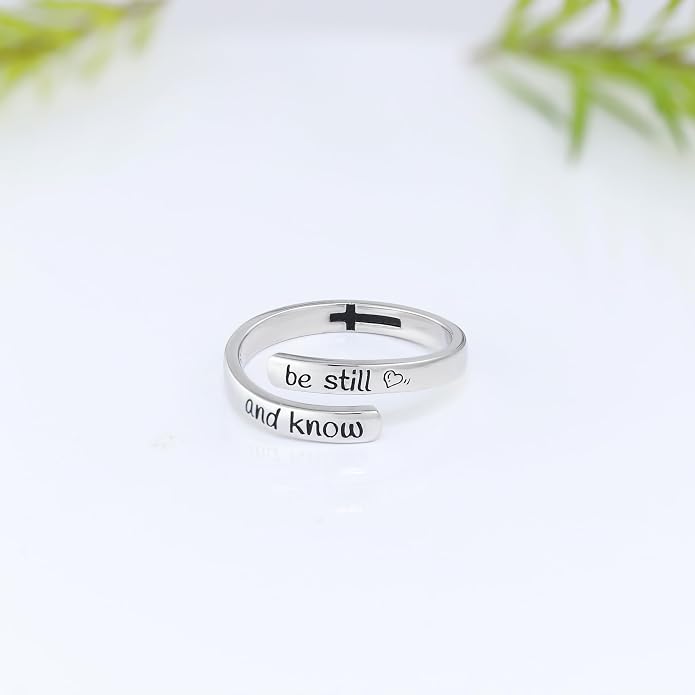 925 Sterling Silver Inspirational Rings for Women Hope Rings Encouragement Jewelry