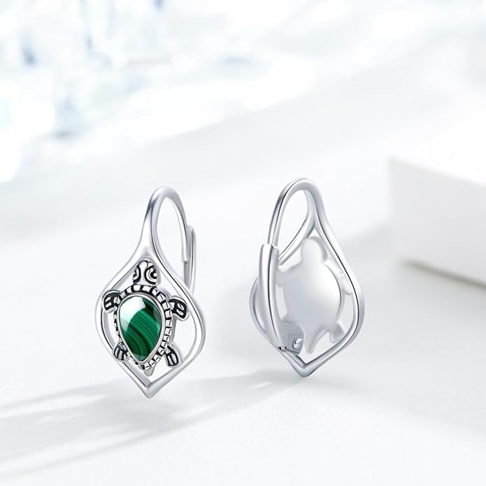 Cute Animal Leverback Earring 925 Sterling Silver Summer Bohemia Beach Theme Earrings for Women
