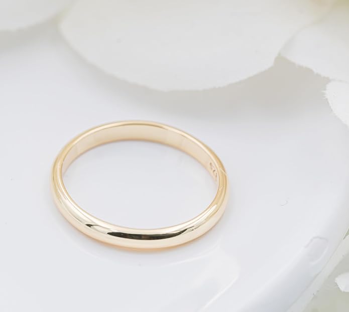 Precious Pieces 925 Sterling Silver or 14K Gold-Plated Baby Ring, Twisted or Plain 2mm Band for Babies, Toddlers, Kids or Women