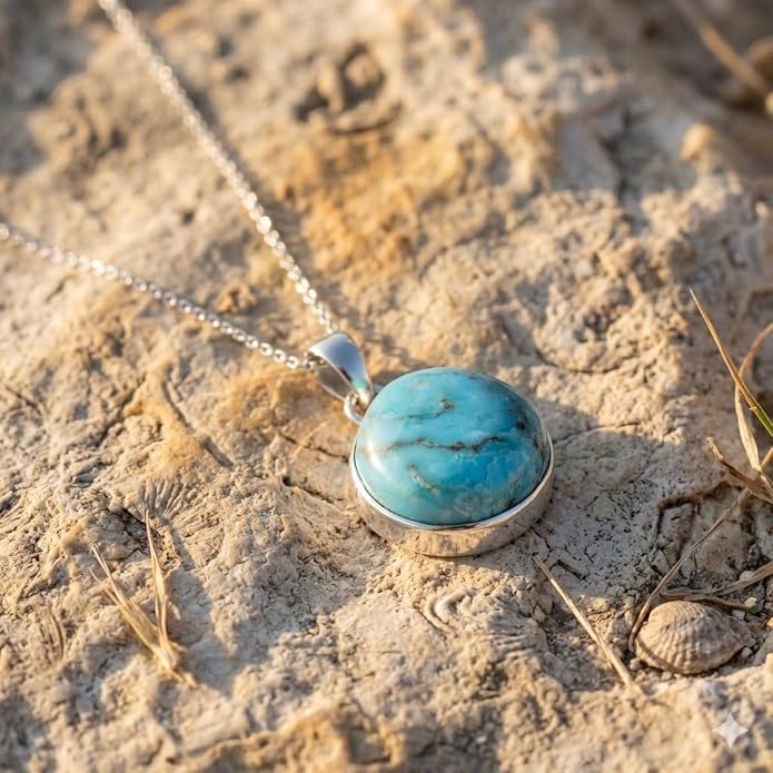 Natural Gemstone Pendant Necklace for Women Handmade Birthstone Healing Crystal Jewelry Chain 20" Stone Birthday Christmas Wedding Gifts for Her