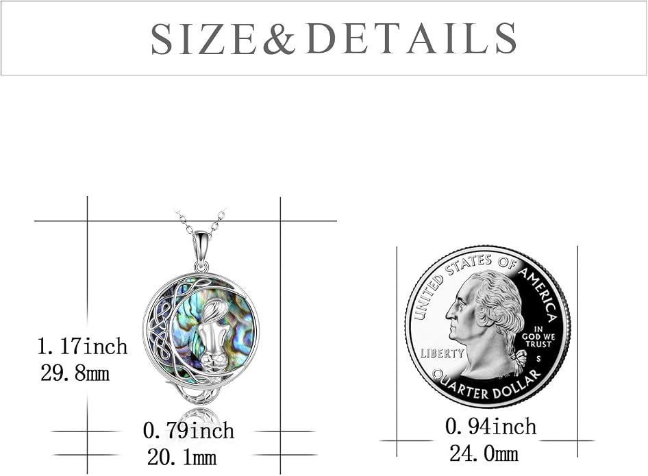 POPLYKE Mermaid Necklace 925 Sterling Silver Classic Necklace Mermaid Pendant Birthday Gifts Jewelry for Women