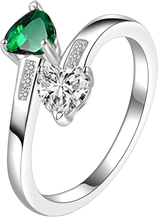 Btysun Mothers Day Gifts, Birthday Gifts for Women Non Tarnish Gold Rings Adjustable 1-12 Birthstone Rings Birthday Gift for Wife Mom Stocking Stuffers Promise Ring Anniversary Wedding Jewelry