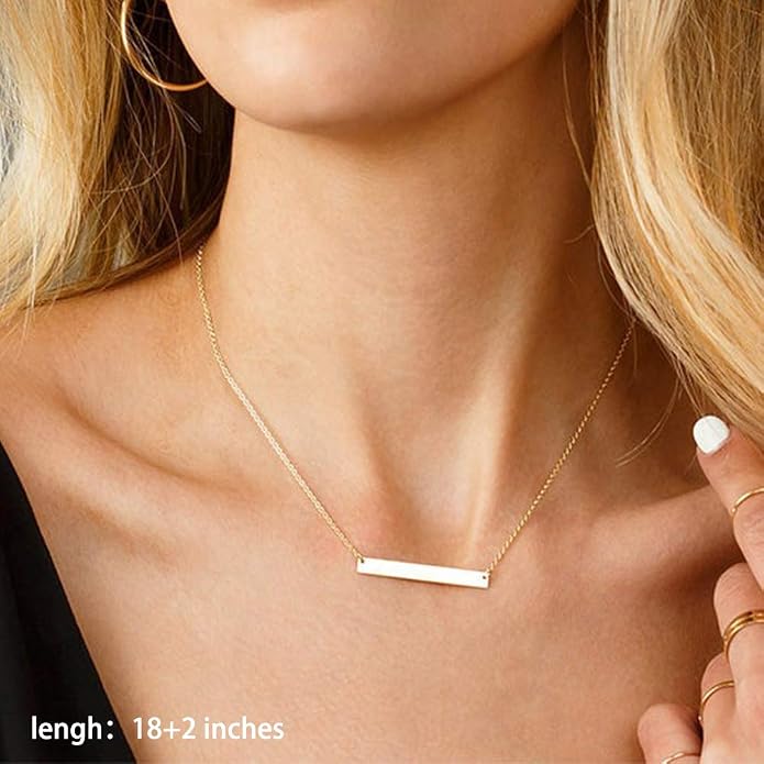 Turandoss Gold Layered Necklaces for Women - 14K Gold Plated Handmade Multilayer Bar Pearls Coin Disc Moon Butterfly Medallion Adjustable Dainty Layered Choker Necklaces for Women Jewelry
