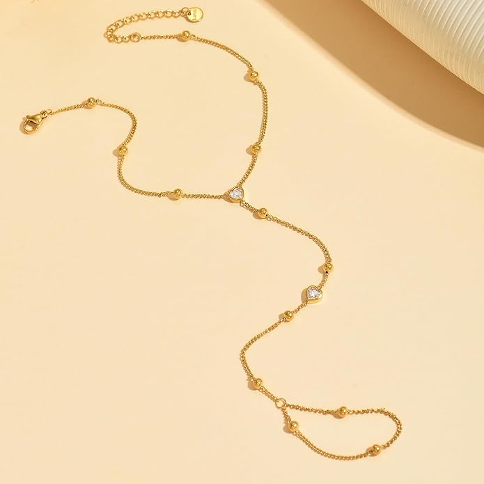 Ankle Bracelets for Women 18K Gold Plated Dainty Pearl Cross CZ Anklets Daisy Moon Star Gold Bead Satellite Cuban Link Chain Waterproof Summer Beach Foot Jewelry