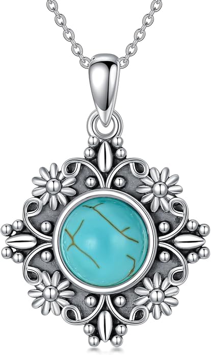 PELOVNY Celtic Knot Necklaces for Women 925 Sterling Silver Gemstone/Birthstone Teardrop Infinity Necklace Irish Celtic Pendant Jewelry Gifts for Mom Daughter Wife