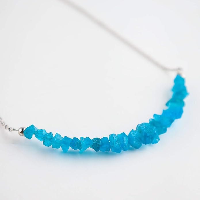 Natural Gemstone Dainty Pendant Necklace for Women Handmade Crystal Jewelry 925 Sterling Silver 18 Inch Chain Healing Chakra Christmas Birthday Gift for Her