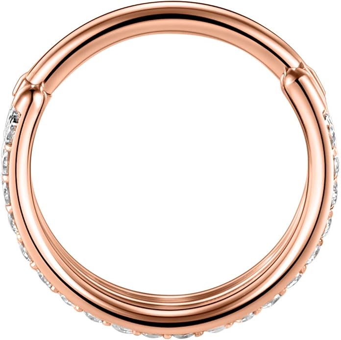 316L Surgical Steel Septum Clicker Ring Nose Ring Hoop Sleeper Hoop Earring Helix Rook Conch Cartilage Daith Tragus Earrings Lobe Nose Piercing Jewelry for Women