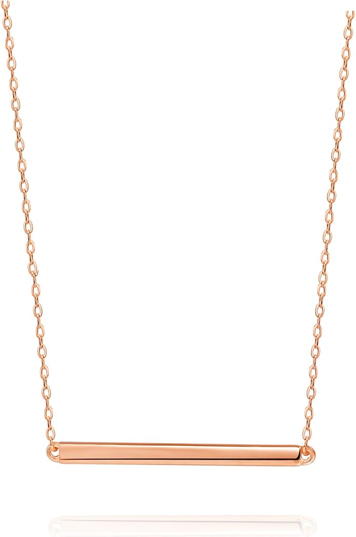S.Leaf Gold Dainty Pendant Necklaces for Women Sterling Silver Gold Plated Layered Horizontal Vertical Bar Star Starburst Moon Cubic Zirconia Lariat Necklace for Women Trendy Gifts