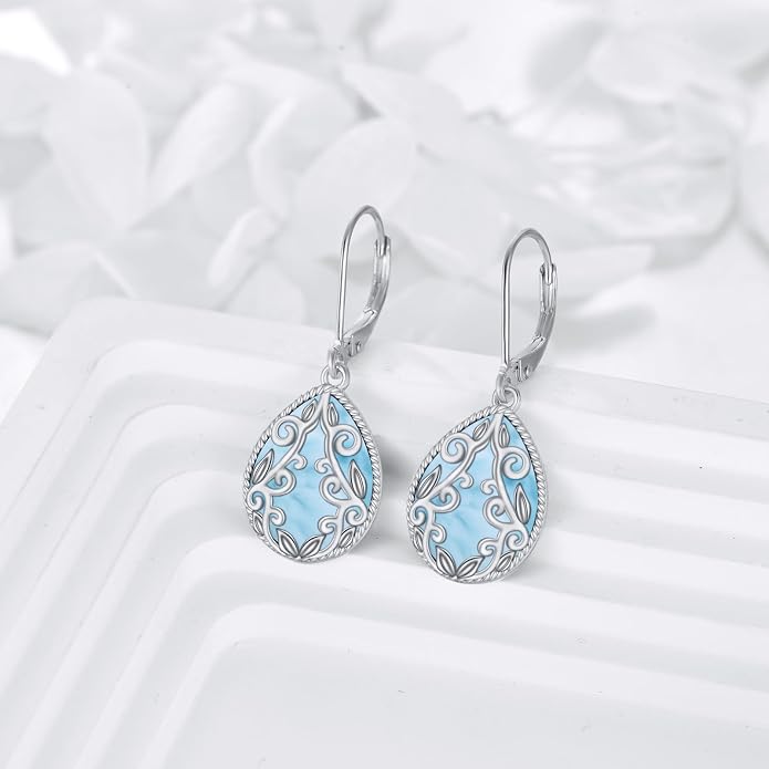 Teardrop Earrings Sterling Silver Filigree Irish Celtic Teardrop Drop Earrings Jewelry Gifts For Women