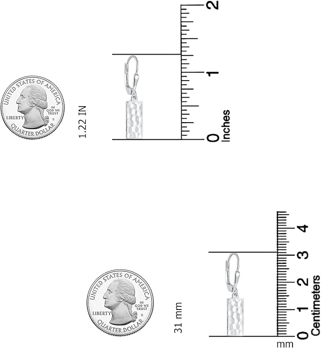 LeCalla 925 Sterling Silver Leverback Drop Earrings | Lightweight Italian Teardrop Dangle Earring for Women