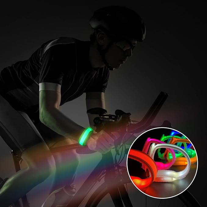 M.best 16pcs LED Light Up Bracelets Glow Flashing Wristbands Glow in The Dark Party Supplies for Wedding, Raves, Concert, Camping,Sporting Events, Party