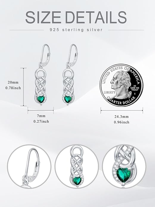 Dorunmo 925 Sterling Silver Western Dangle Earrings for Women Bohemian Earrings Hypoallergenic Christmas Jewelry Gifts for Women