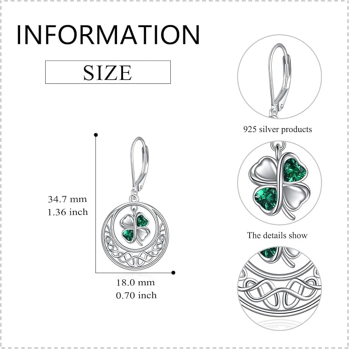 VONALA Flower Earrings for Women 925 Sterling Silver Rose/Lotus/Scottish Thistle/Tulip/Lilac/Mushroom/Pineapple Dangle Drop Earrings Flower Jewelry Gifts for Women Girls Birthday Gifts