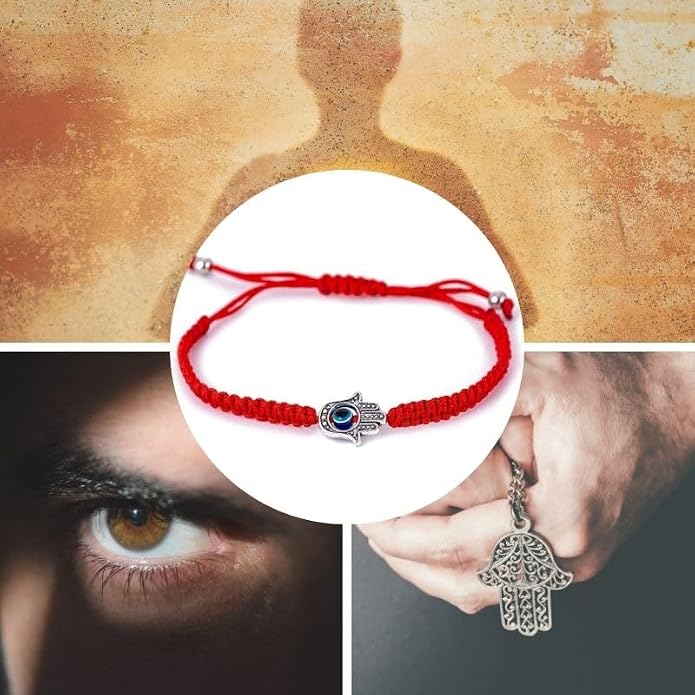 Buddha & Karma Red String Hamsa Hand Bracelet Offers Evil Eye Protection for Spiritual Balance - Wear Hand of Hamsa Bracelet to Attract Luck & Repel Negativity - Adjustable Bracelets for Daily Comfort